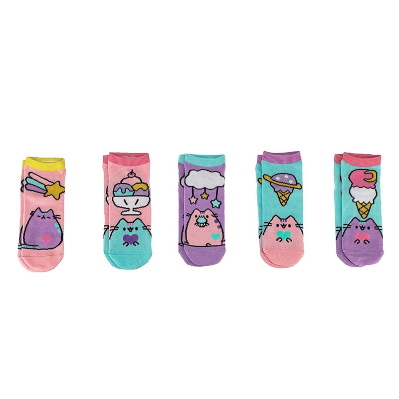Pusheen جوارب كاحل باقة 5 من حلويات بوشين الباستيلية - Image 1